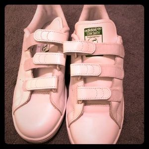 Men’s Adidas Stan Smith white/green Velcro sneaker